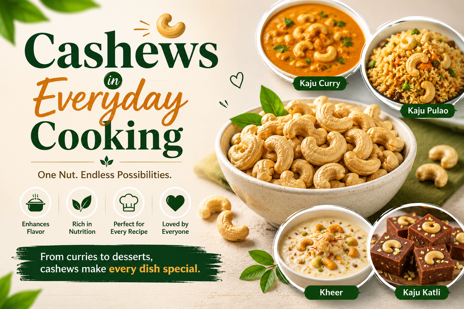 Cashews in Everyday Cooking