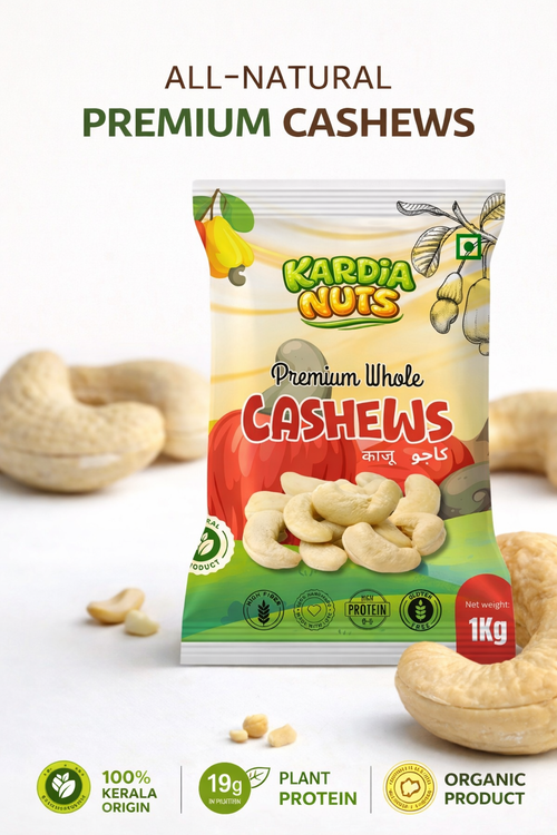 Kardia Nuts Classic Whole Cashews (W320)