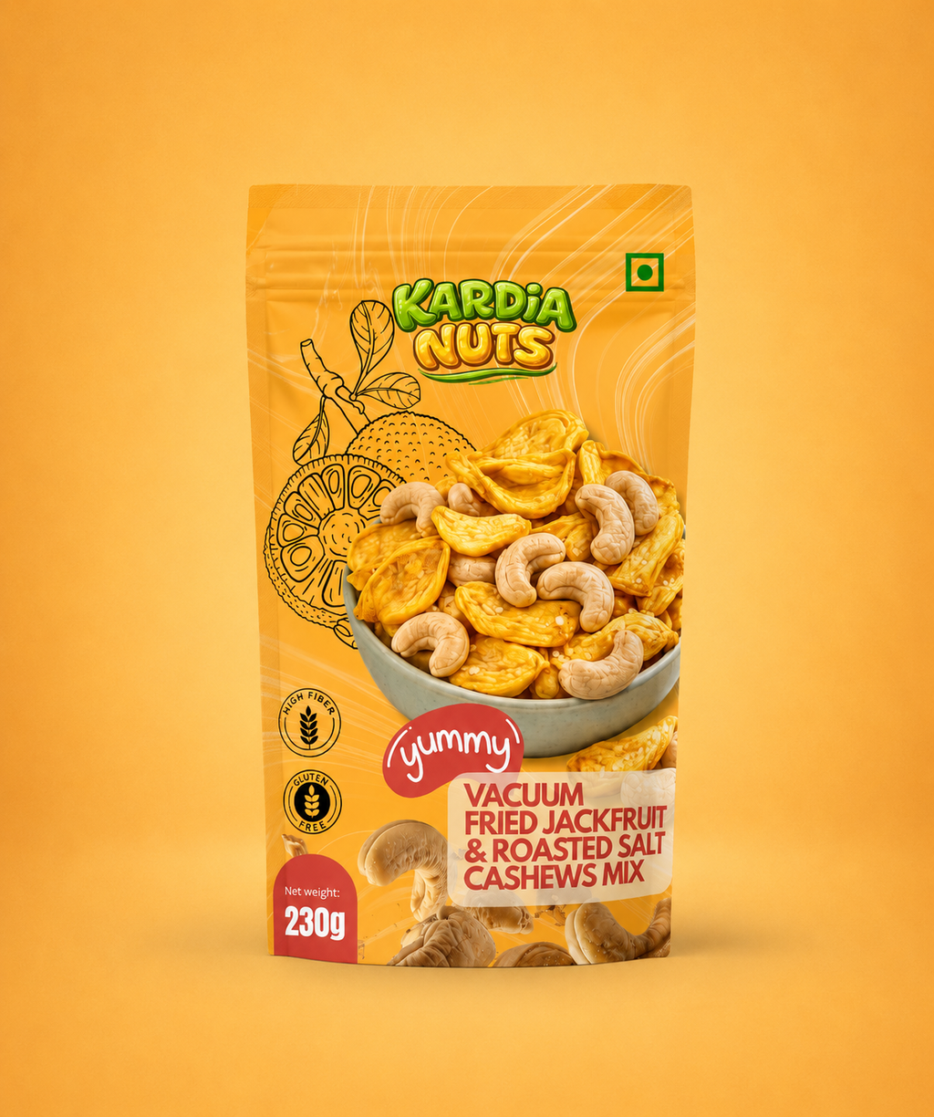 Vacuum Fried Jackfruit & Roasted Salt Cashews Mix