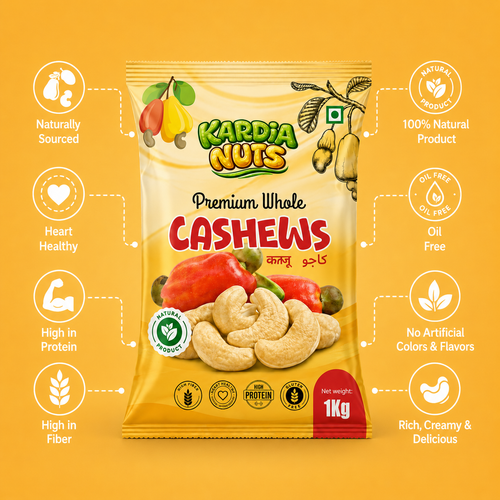 Kardia Nuts Classic Whole Cashews (W320)