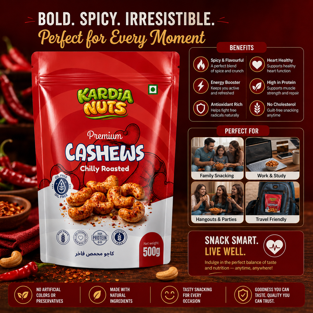 Chilly Roasted Cashews